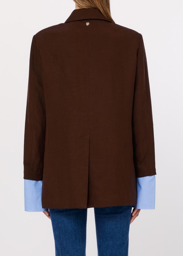 giacca monopetto WA6436T4818 91109 LIU JO WHITE 