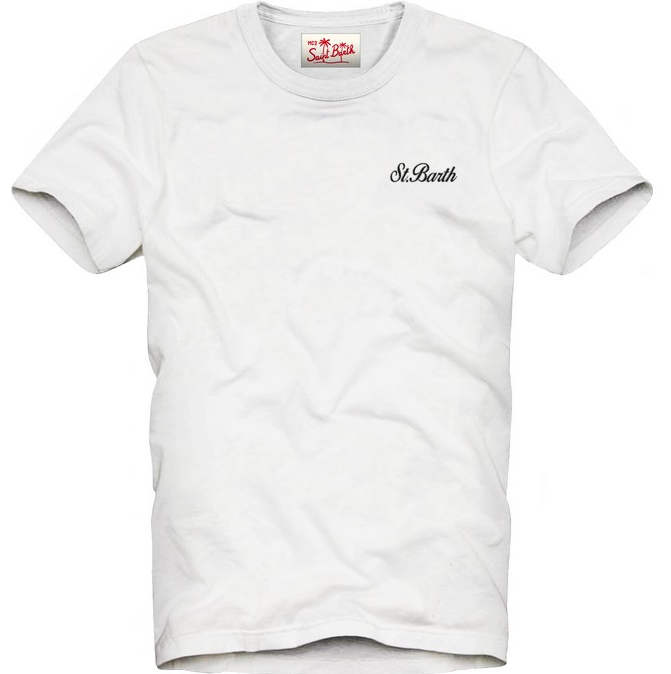 t-shirt con ricamo logo DOVER  L JR 00049H MC2 SAINT BARTH 