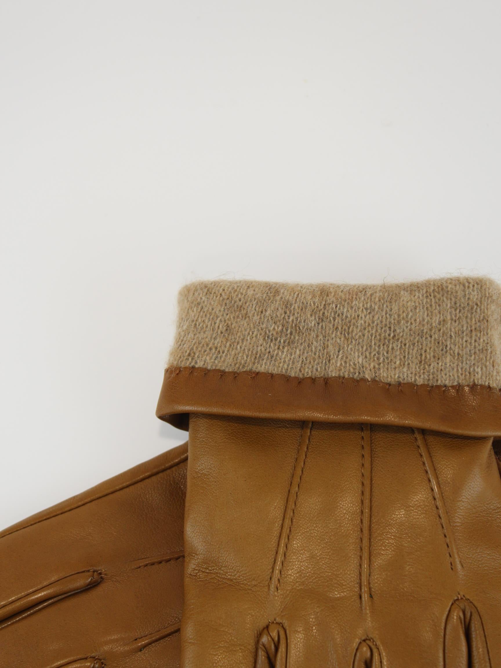 guanti in pelle uomo 3B TABACCO ENNEGI 