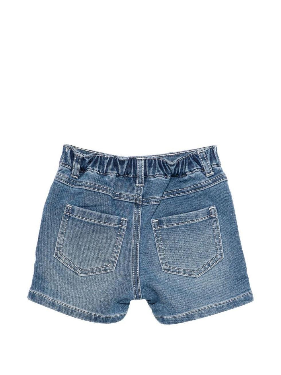 shorts con patch logo MUQ01P LDE17 40507 MOSCHINO KIDS 