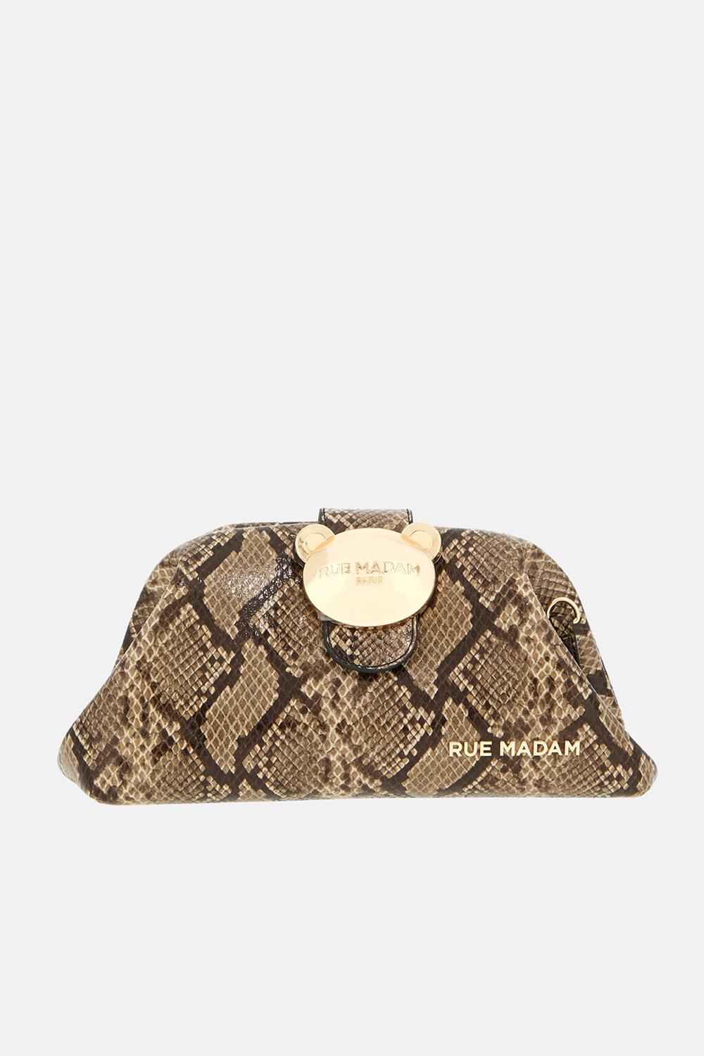 borsa the pouch exotique 1578THE POUCH CARAMEL RUE MADAM PARIS 