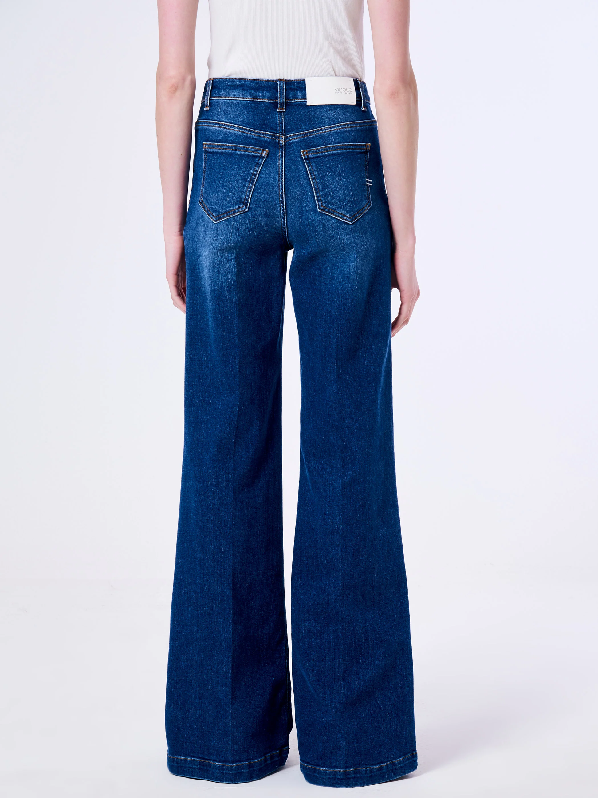 jeans giudith con bottoni DB5054 DENIM VICOLO 