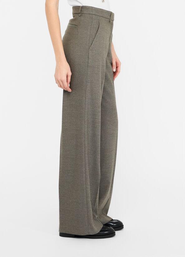 pantalone con piega CF5372T054A M9770 LIU JO BLACK 