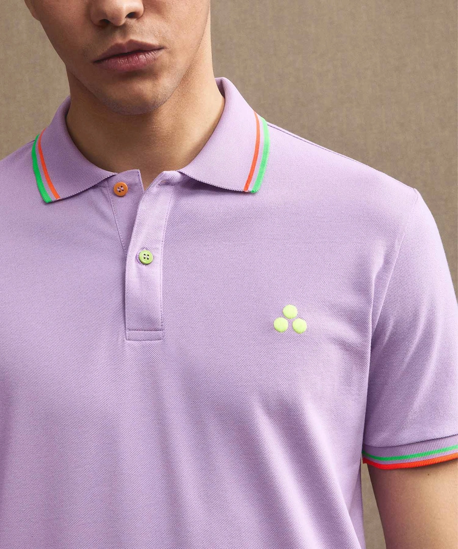 polo con contrasti fluo NEW SELANDIA STR 042 PeUTEREY 