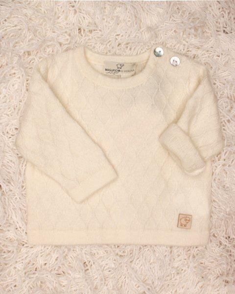 maglia con bottoni 055413 C927 BIANCO MAGLIFICIO DI VERONA 