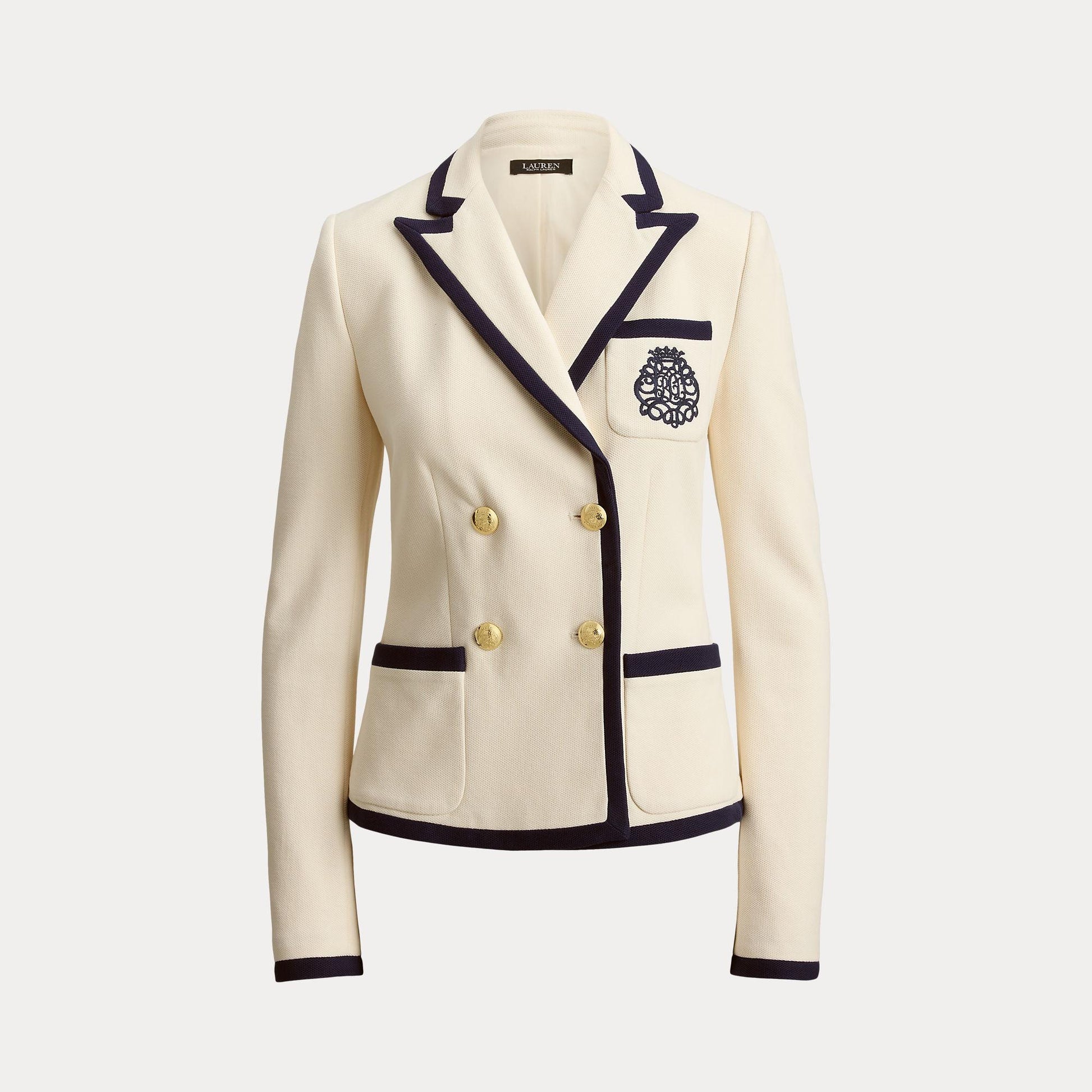 blazer doppiopetto in piquè 200-P09081 001 LAUREN RALPH LAUREN 