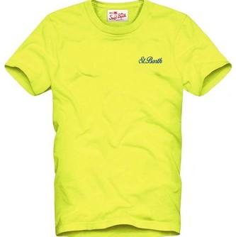 t-shirt con ricamo petto DOVER JR 01825F MC2 SAINT BARTH 
