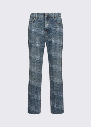 jeans straight con strass UA6019D4854 78977 LIU JO DENIM 