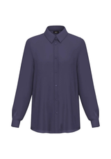 EMME MARELLA camicia in misto seta Blu