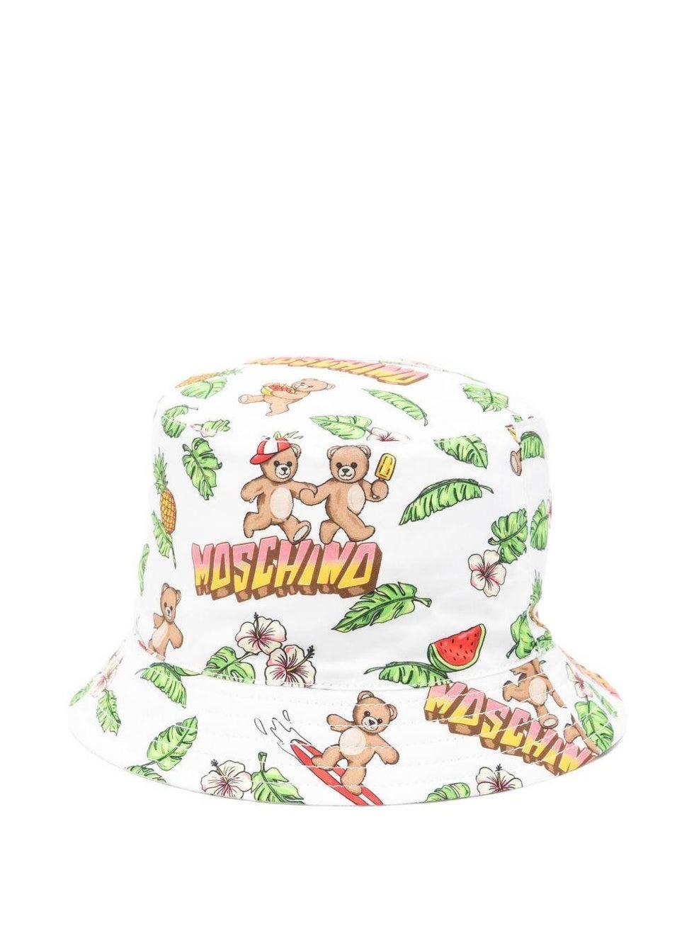 cappello bucket neonato MUX05S LLB64 83657 MOSCHINO KIDS 