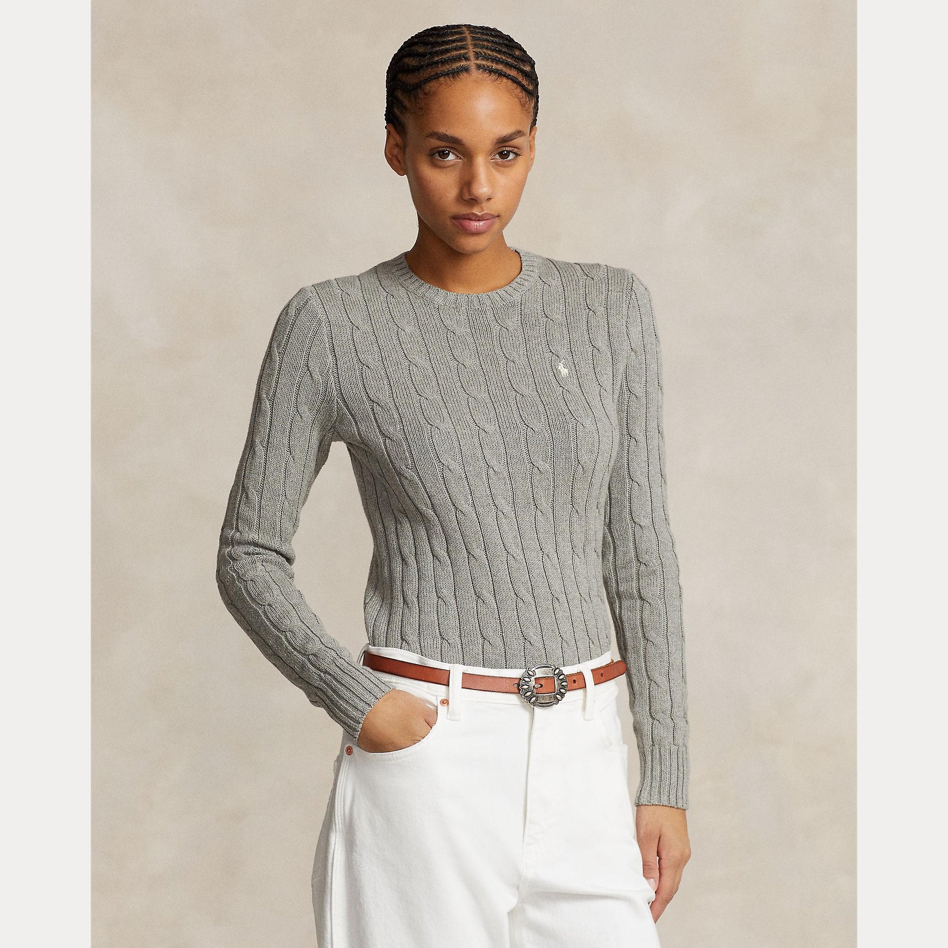 maglia trecce con pony 211-943903 001 RALPH LAUREN POLO 
