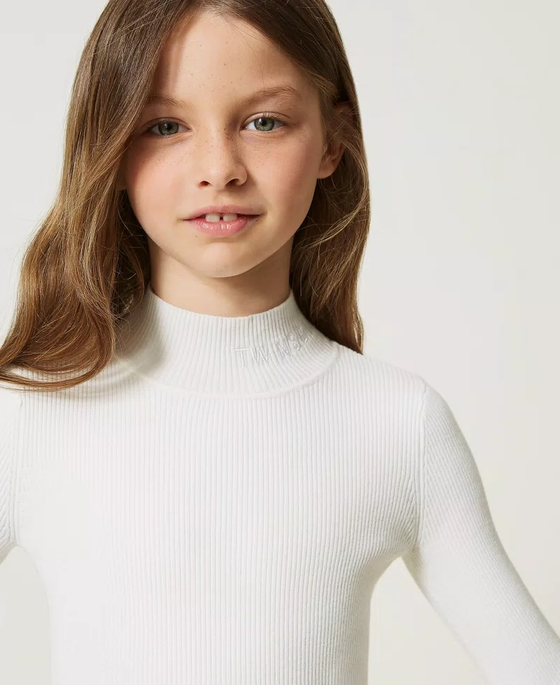 Lupetto a costine 232GJ390C 00526 TWINSET GIRL 