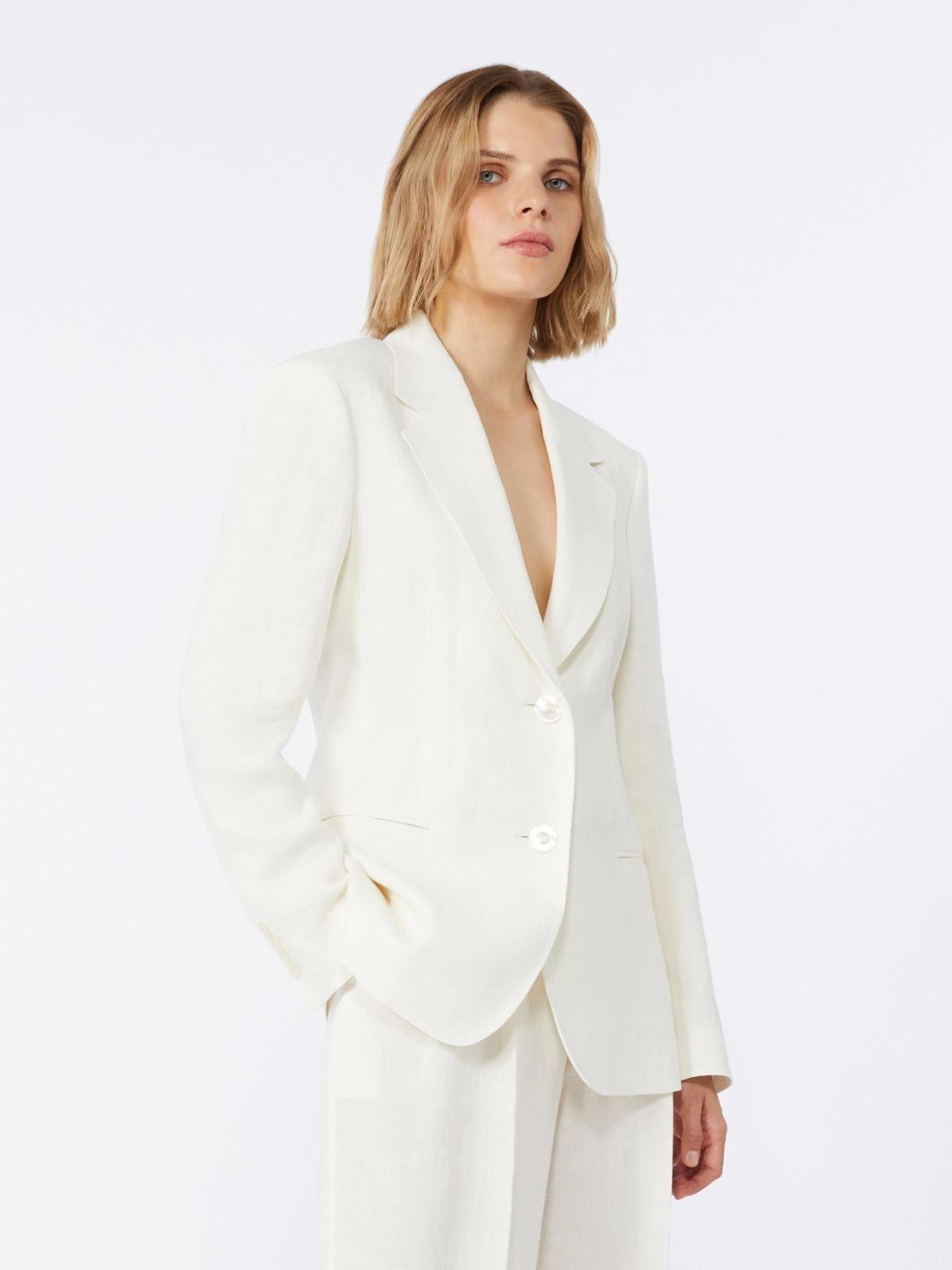 blazer in batavia di lino MSTBELLO 015 MAXMARA STUDIO 
