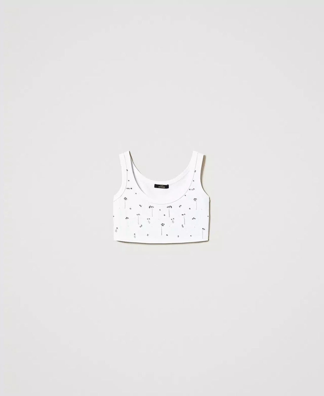 top cropped con applicazioni 251AP2222 00840 TWINSET ACTITUDE 