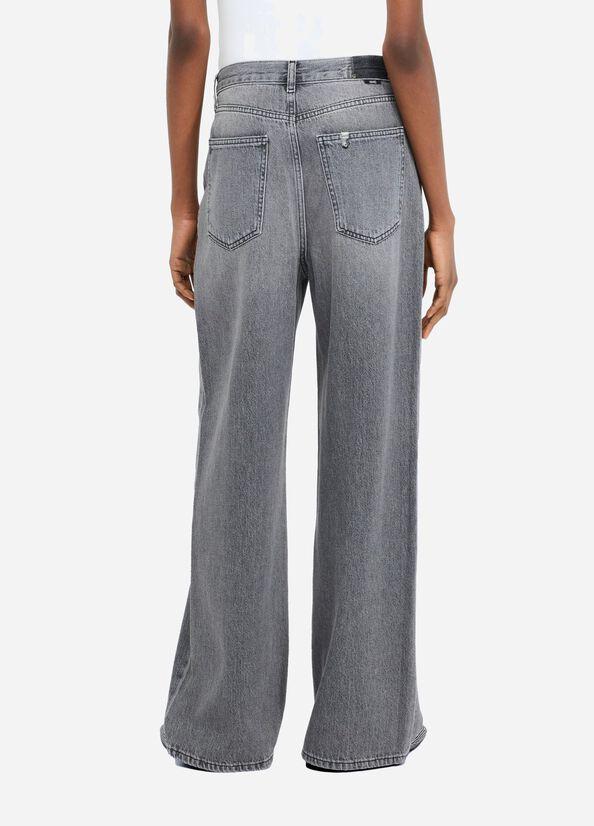 jeans baggy in denim UF5284DS048 87309 LIU JO DENIM 