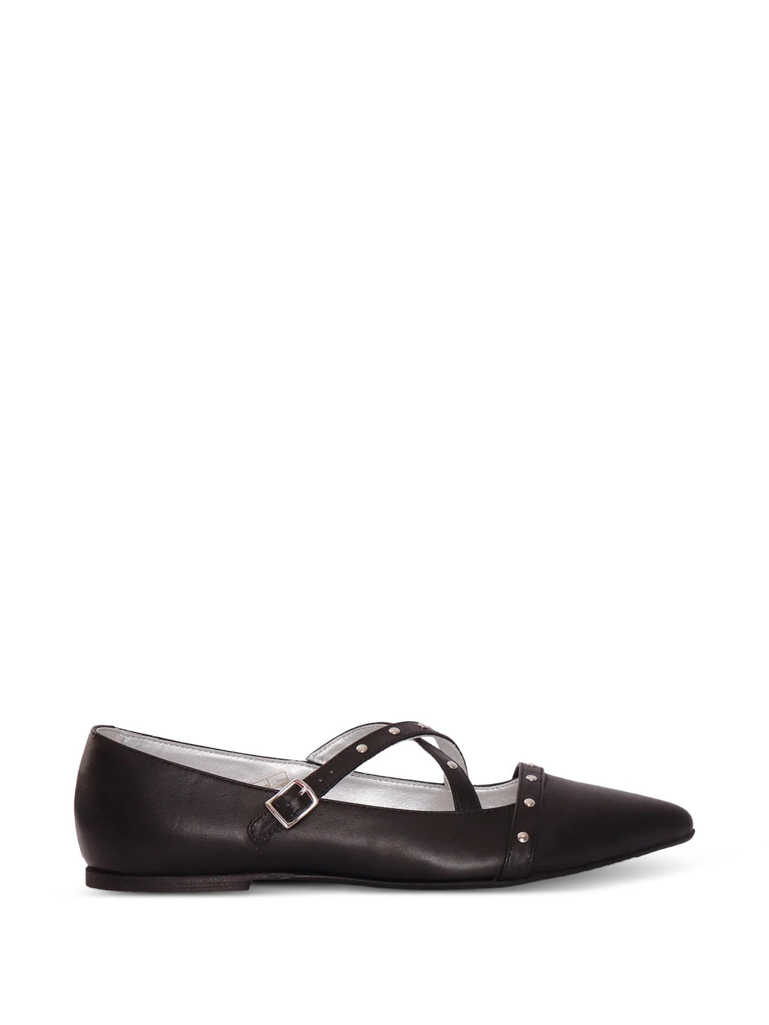 ballerina in pelle con borchie 261GCJ020 0006 TWINSET GIRL 
