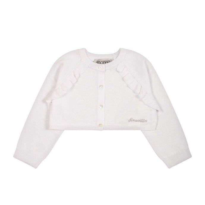 cardigan con scritta strass SS9000 X0018 100 SIMONETTA 