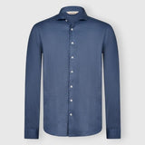 GRAN SASSO camicia lino vintage Blu