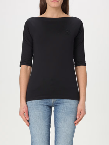 t-shirt scollo a barca DS028JF0271DIT1 999 DONDUP 