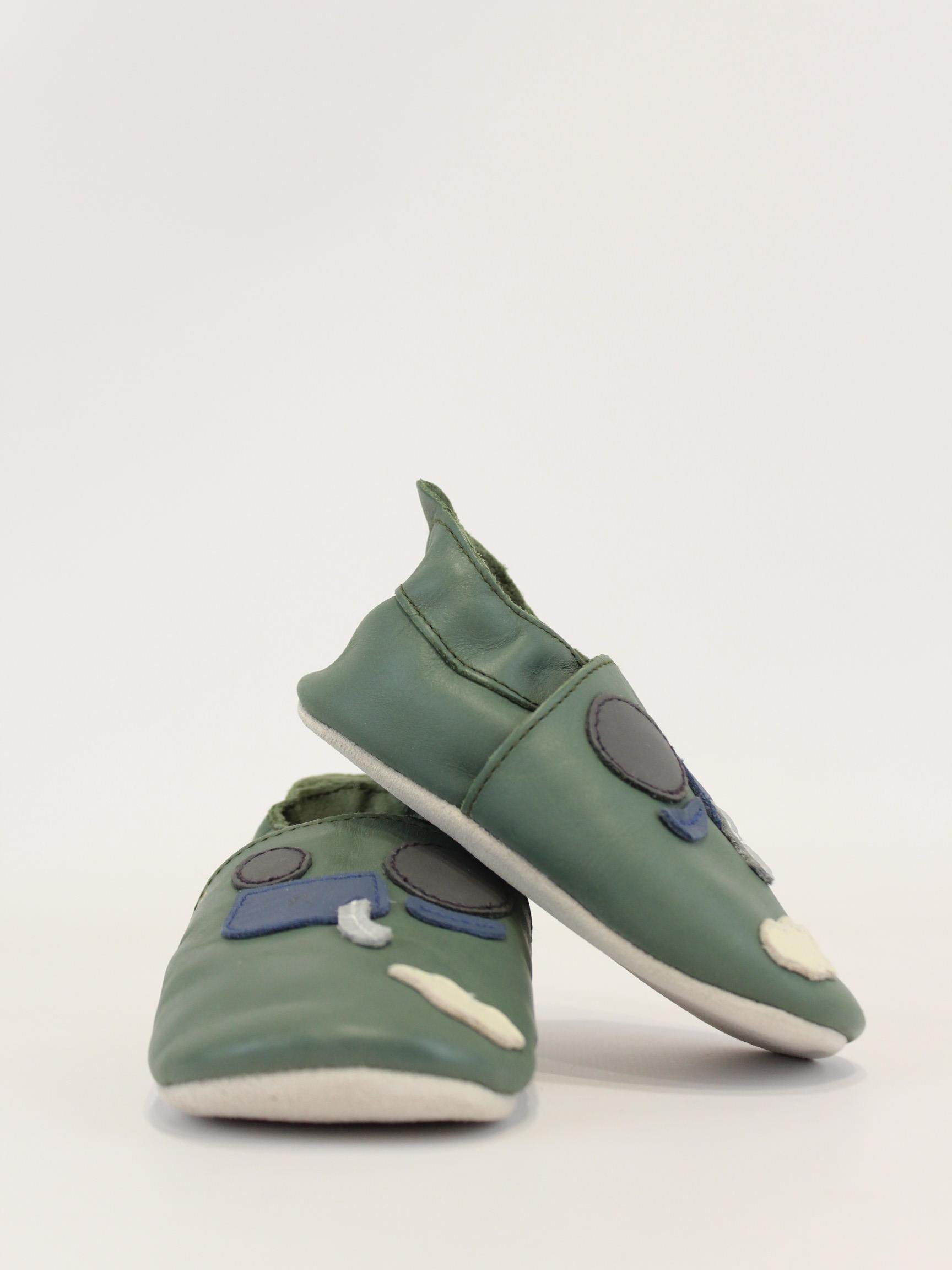 scarpa con disegno trattore 1000-131-36 OLIVE BOBUX 