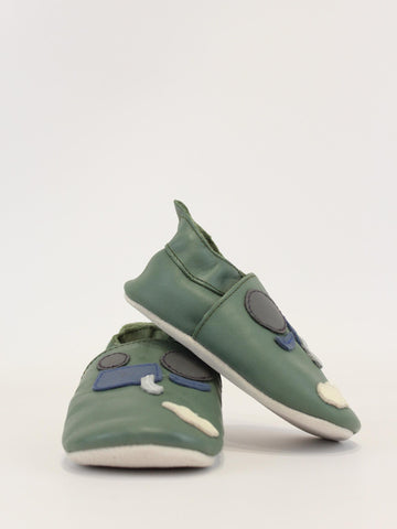 scarpa con disegno trattore 1000-131-36 OLIVE BOBUX 