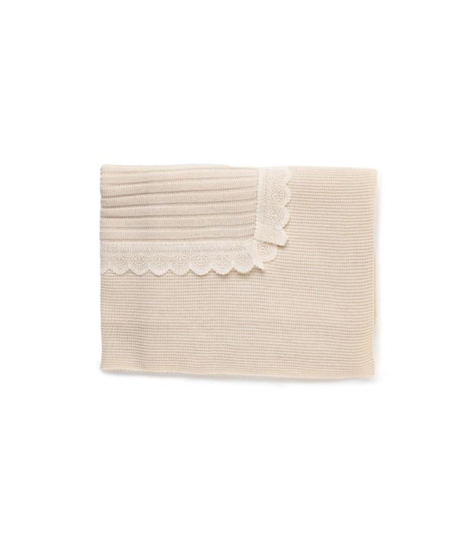 coperta con applicazioni 25532 CREMA JULIANA 