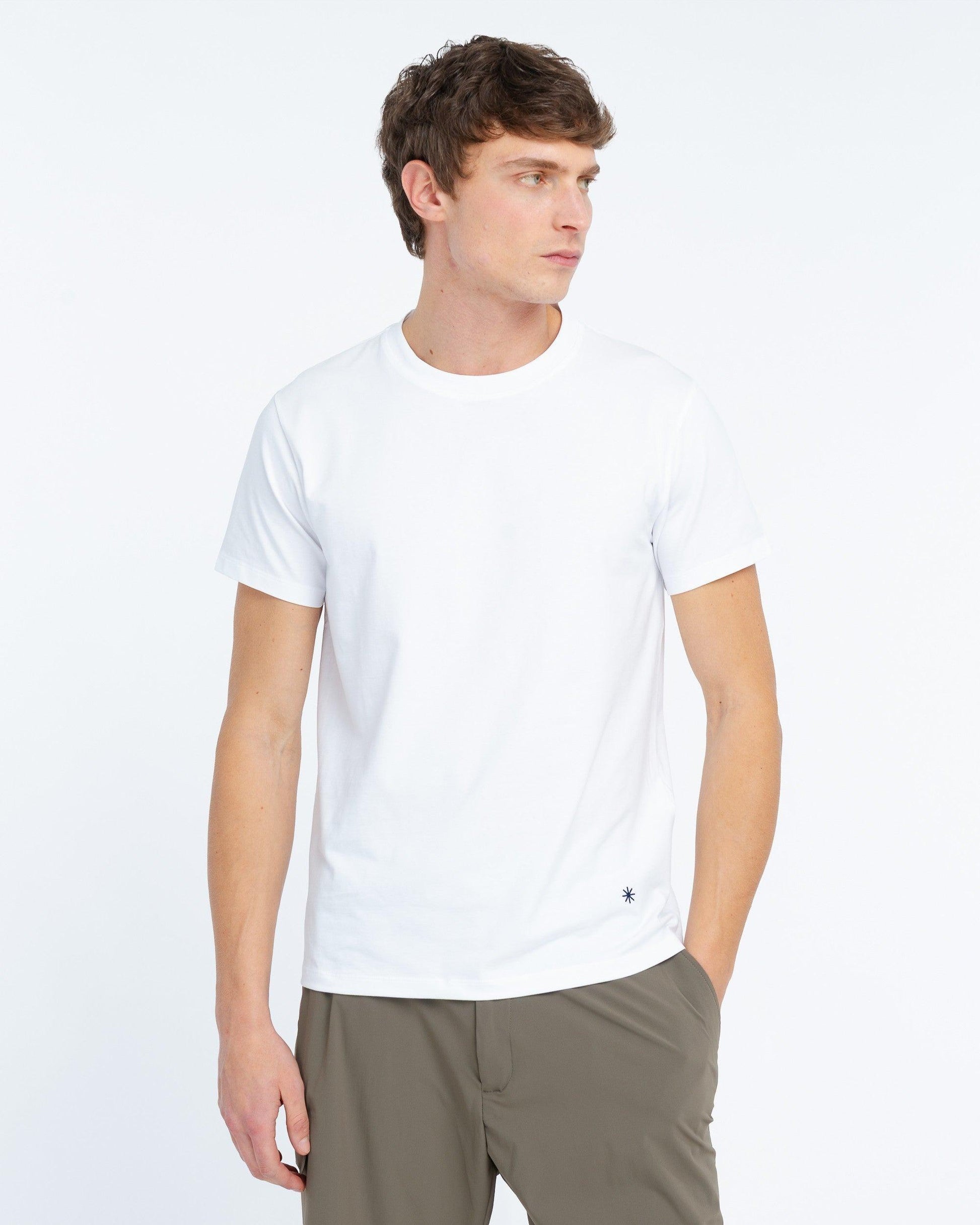 t-shirt in jersey di cotone stretch 4032M568 263284 01 MANUEL RITZ 