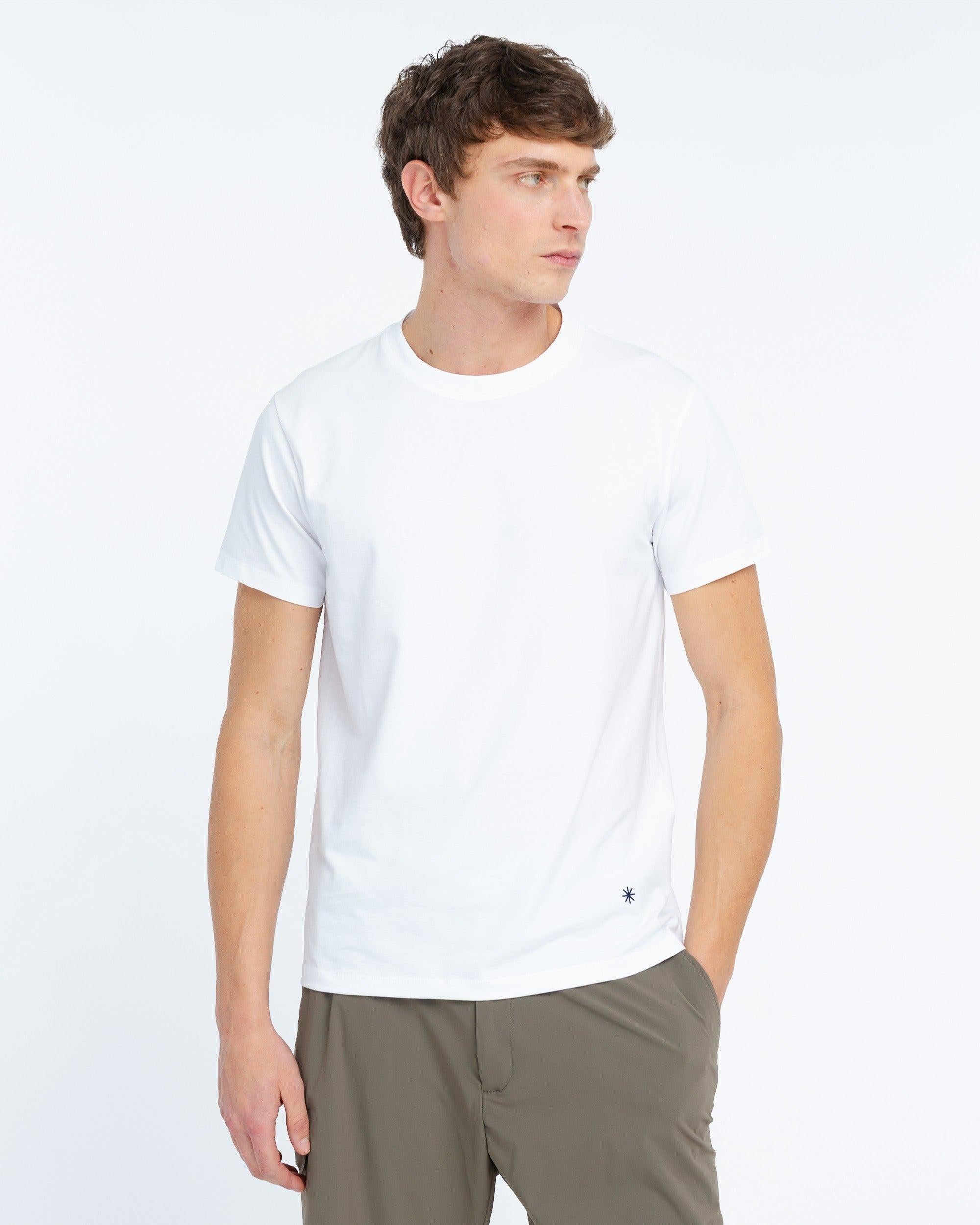 t-shirt in jersey di cotone stretch 4032M568 263284 01 MANUEL RITZ 