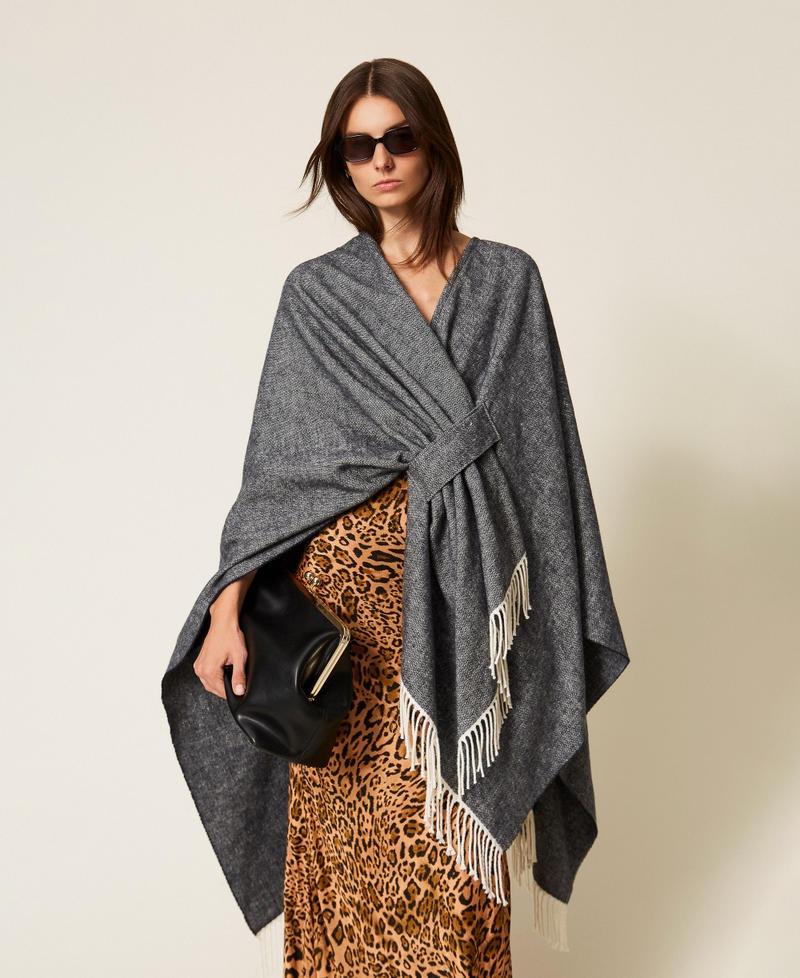 poncho in panno 252TO5040 11956 TWINSET 