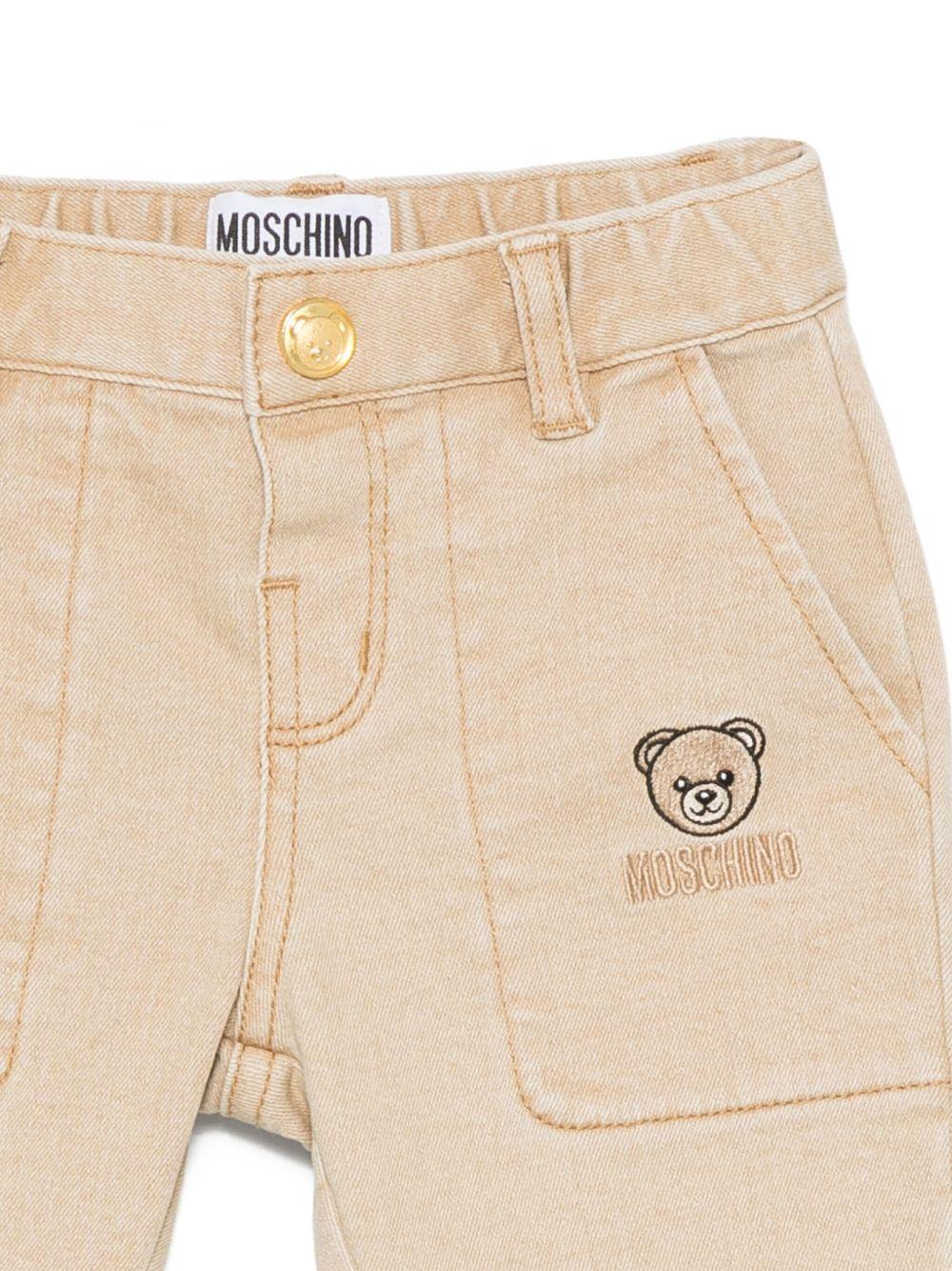 Pantalone con patch MUP05LLXE61 20404 MOSCHINO KIDS 