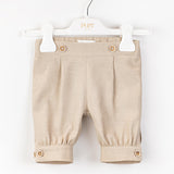 PURE FIRENZE Pantalone con bottoncini Ecru
