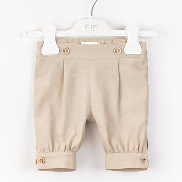 Pantalone con bottoncini PC03294 ECRU PURE FIRENZE 