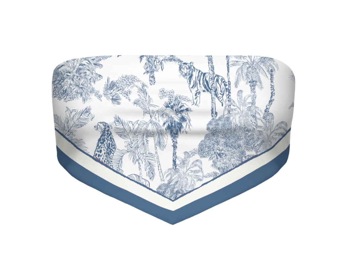 top foulard con stampa jungle RIO 08719L MC2 SAINT BARTH 