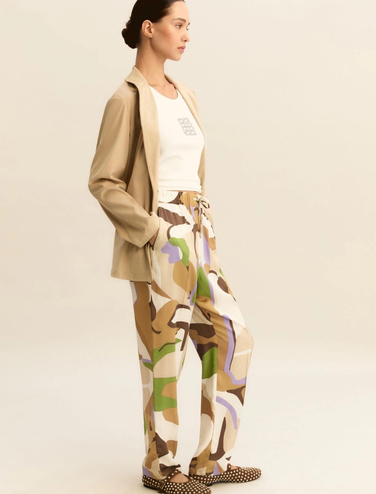 jogger in twill EMMOSSO 001 EMME MARELLA 