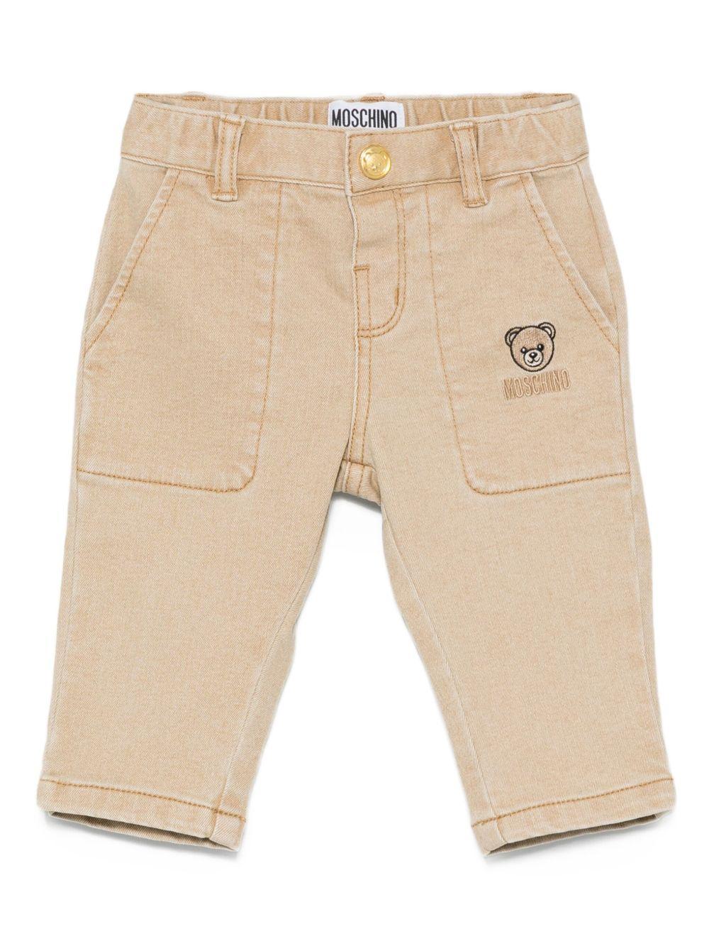 Pantalone con patch MUP05LLXE61 20404 MOSCHINO KIDS 