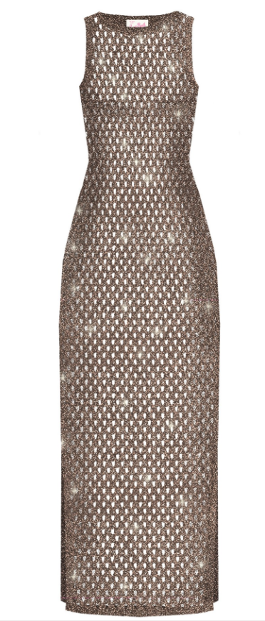 abito lungo in crochet lurex EILEEN 09459L MC2 SAINT BARTH 