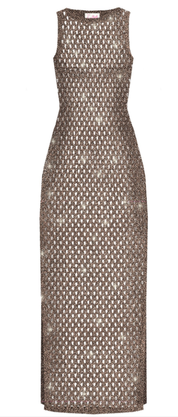 abito lungo in crochet lurex EILEEN 09459L MC2 SAINT BARTH 