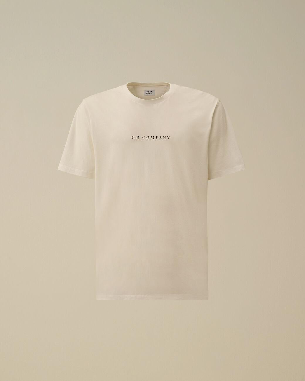 t-shirt con maxi logo schiena 19CMTS104A 005100W 103 CP COMPANY 