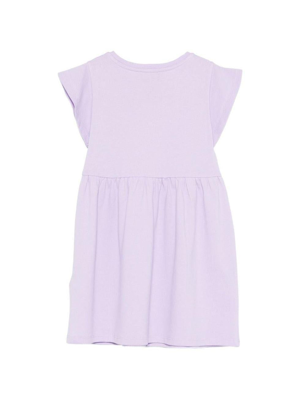 abito con ricamo fiori HDV0HQ LFA06 51683 MOSCHINO KIDS 