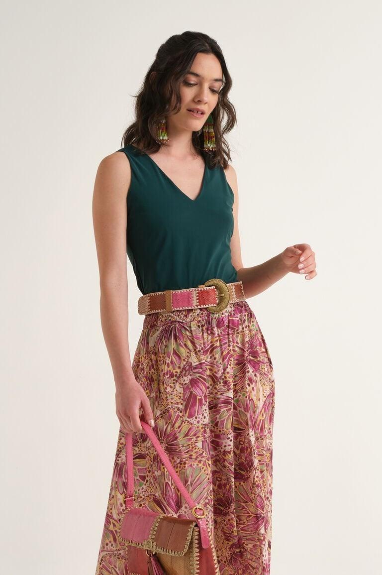 top in soft jersey JP5564 70210 60050 VERDEBOSCO MALI'PARMI 