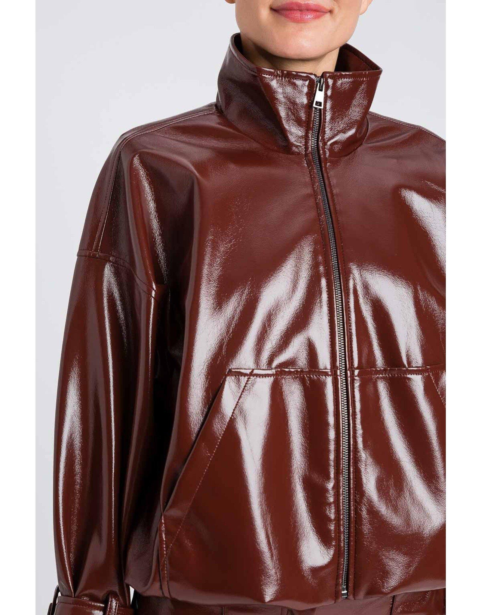 giubbino in similpelle 252AP2390 12562 TWINSET ACTITUDE 