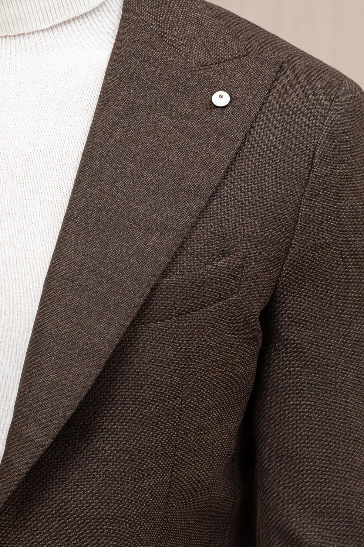 blazer monopetto in lana vergine 2684 52533 02 LUIGI BIANCHI MANTOVA 