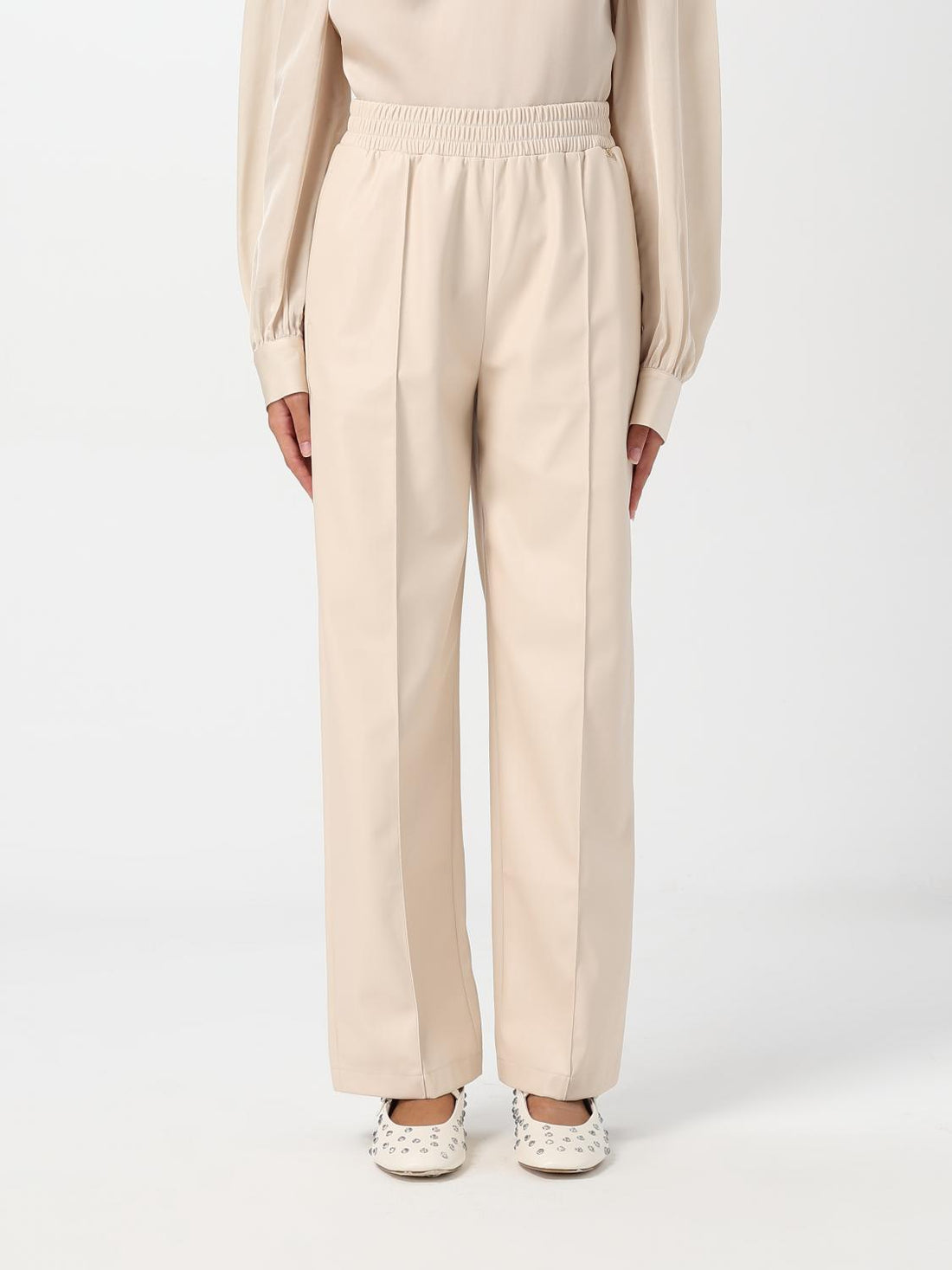 Pantalone jogging in tessuto spalmato WF4153E0392 20304 liU JO 