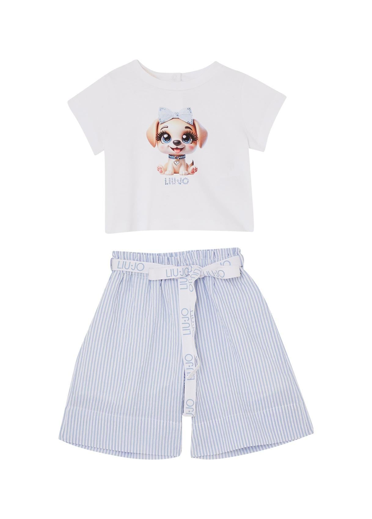 completo con shorts HA6064T340A L9014 LIU JO JUNIOR 