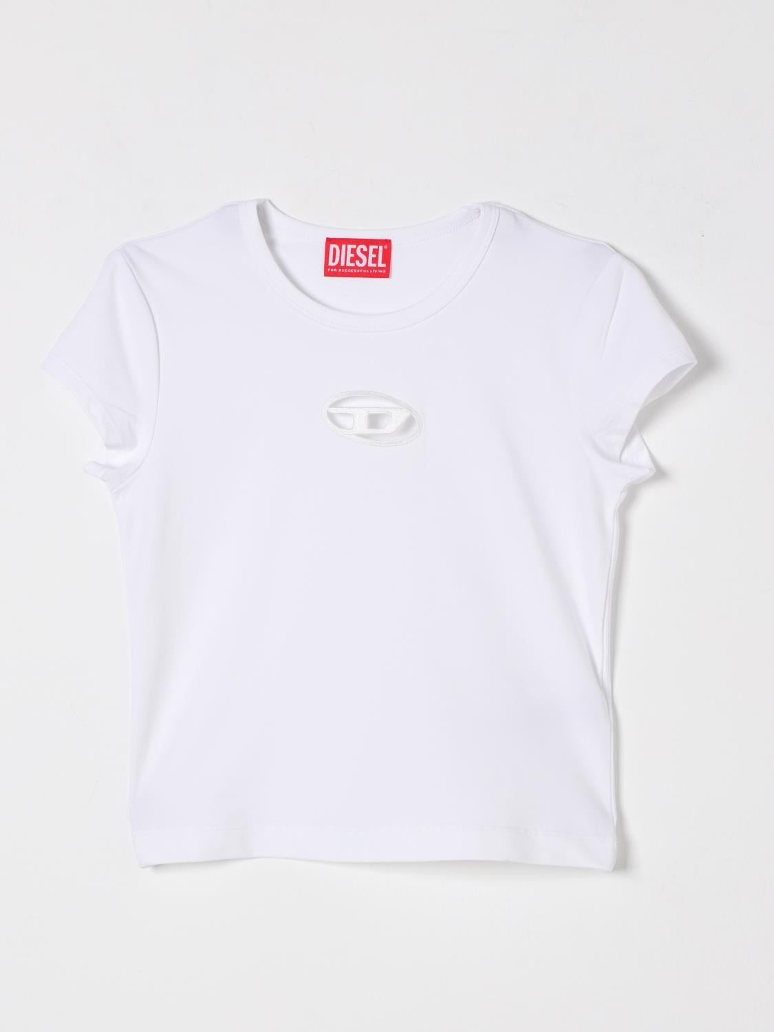 T-shirt con logo Oval d J01830 0AFAA K100 DIESEL 