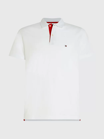 Polo con chiusura in contrasto MW0MW30756 YBR TOMMY HILFIGER 