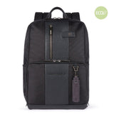 PIQUADRO zaino in tessuto porta notebook e ipad Nero