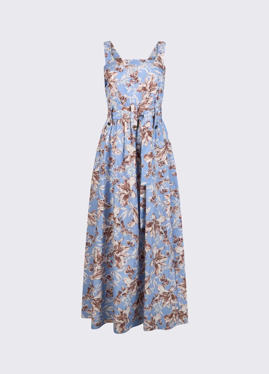 abito lungo in popeline WA6312T4853 P9502 LIU JO WHITE 