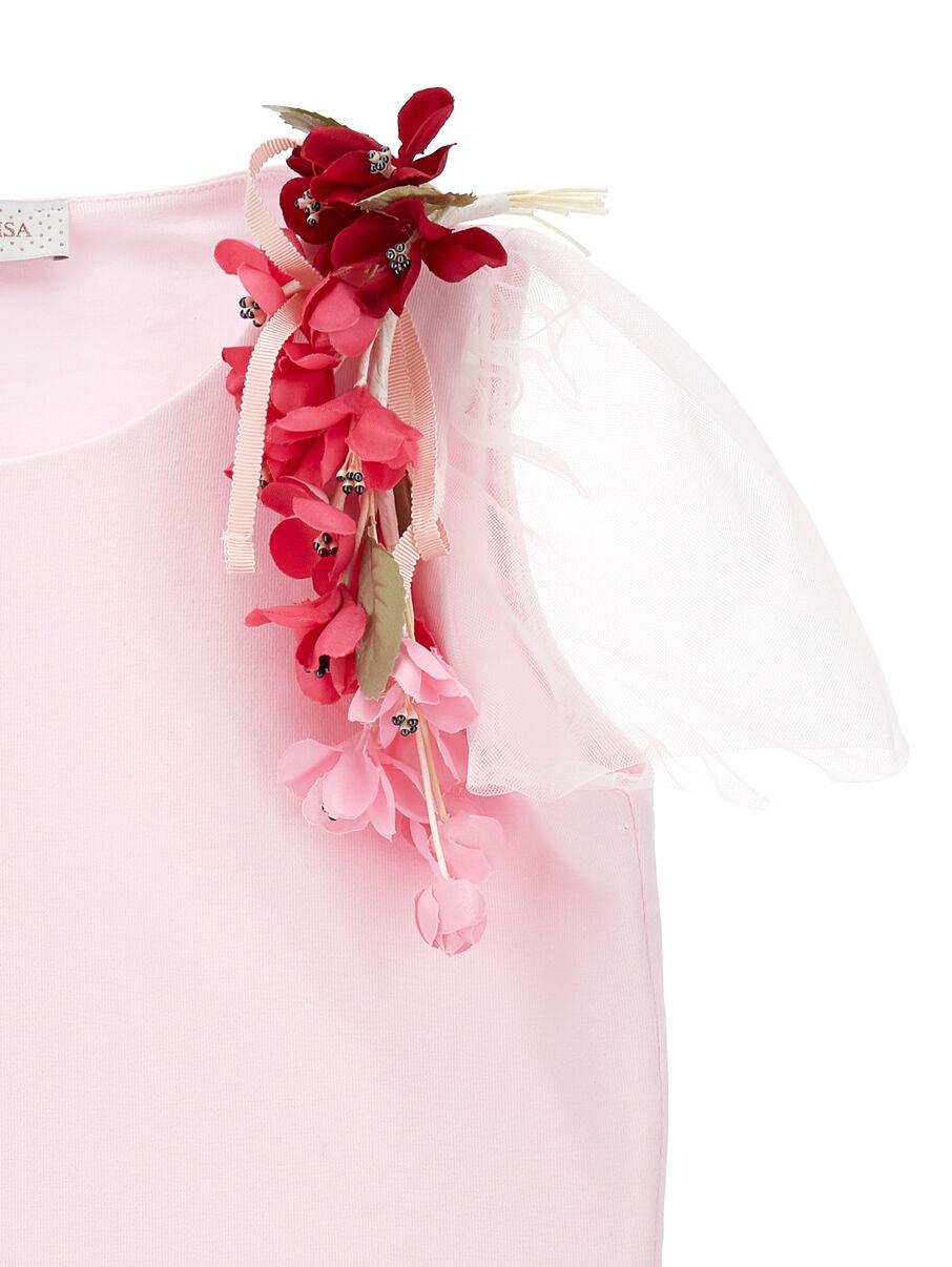 t-shirt in tulle 71G605 7201 0091 MONNALISA 