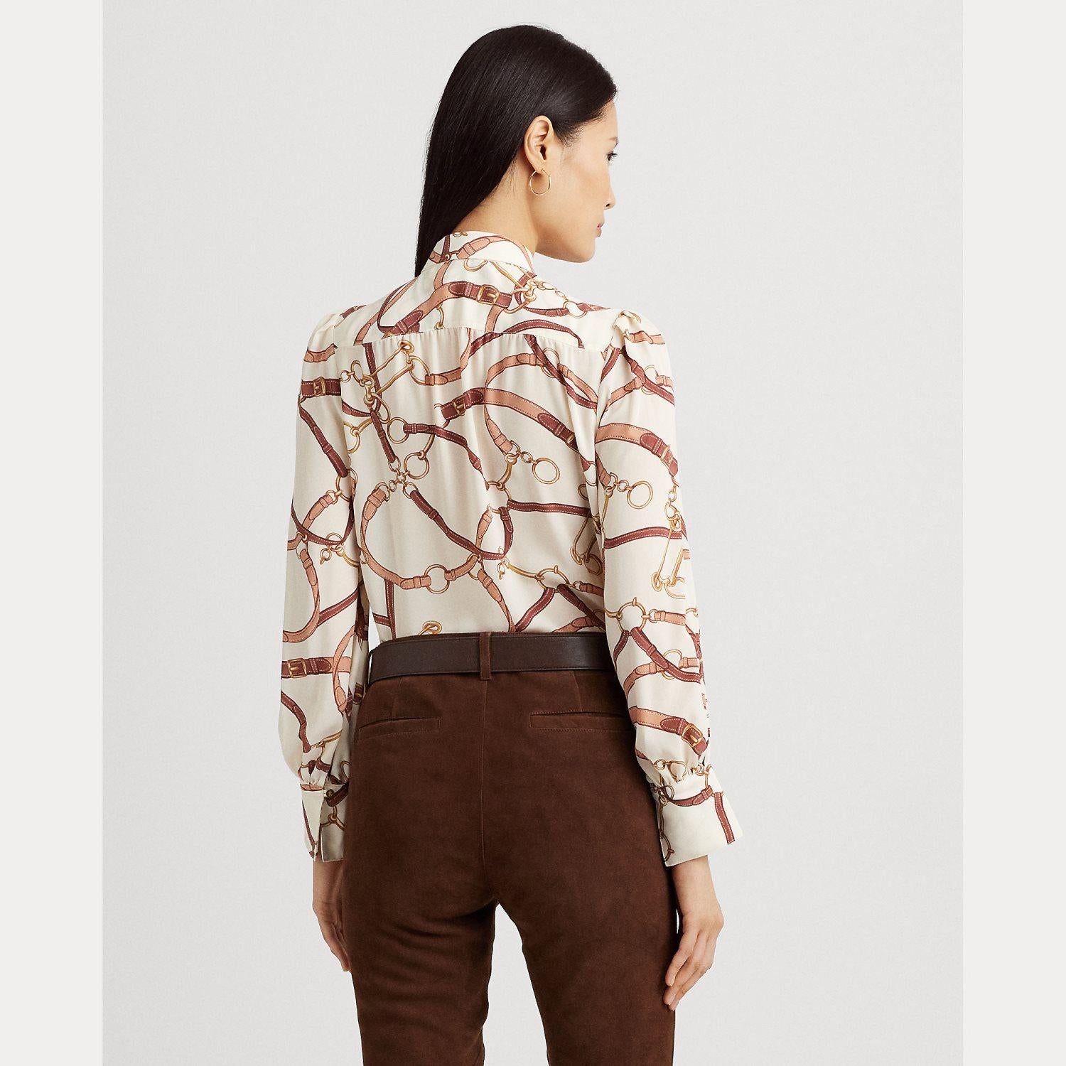 blusa con stampa 200-925010 001 LAUREN RALPH LAUREN 